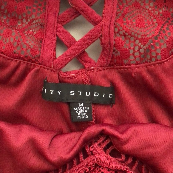 Maroon boho dress - Picture 2 of 4